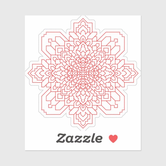 Adesivo Mandala Geométrica #11 (Folha)