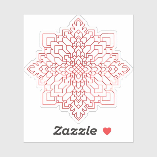 Adesivo Mandala Geométrica #13 (Folha)