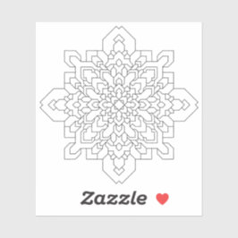 Adesivo Mandala Geométrica #4 Limpo