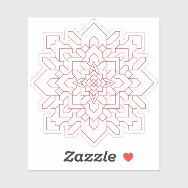 Adesivo Mandala Geométrica nº 1 (Folha)