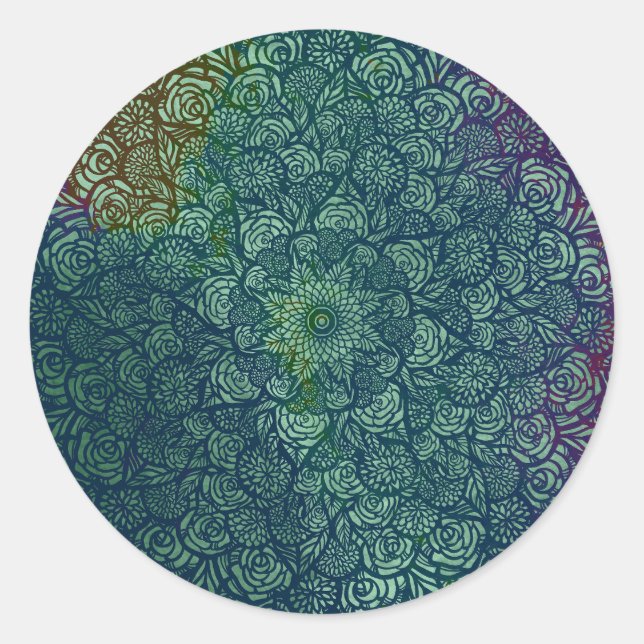 Adesivo Mandala Nature Floral (Frente)