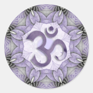 Adesivo MANDALA OM - violeta