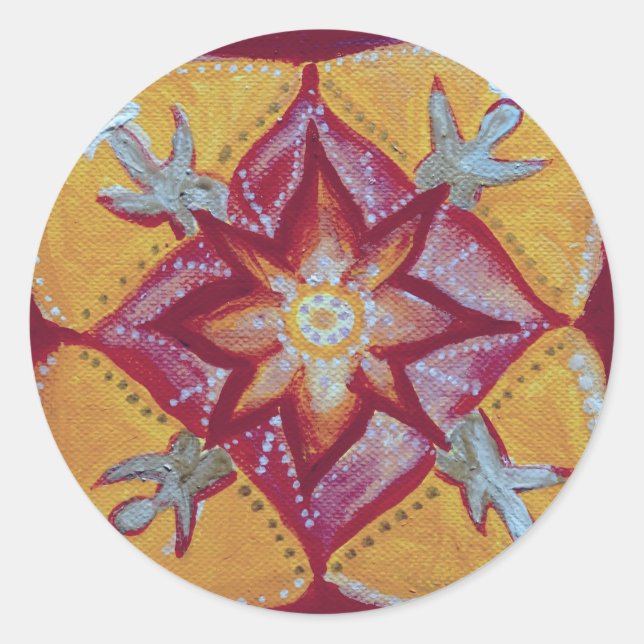 Adesivo Mandala Peace ClassSticker, Glossy (Frente)