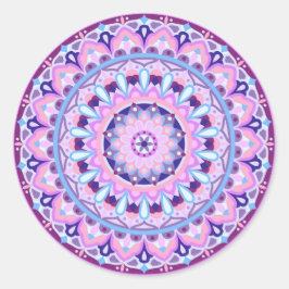 Adesivo Mandalá Roxo Boho Decal Geométrico Vibrante