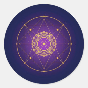Adesivo Mandala Sagrado Celestial – Geometria Mística