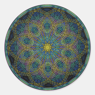 Adesivo Mandala sagrado da geometria: Sinceridade - mão