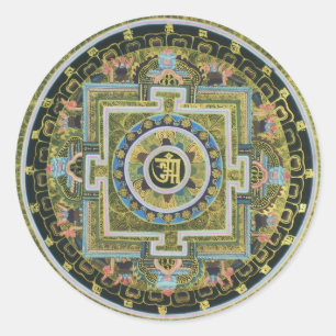 Adesivo Mandala Tantric tibetana Thangka do budismo do