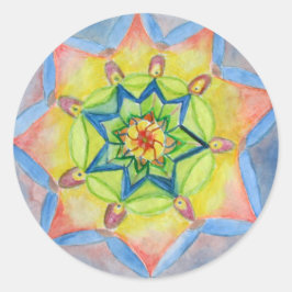 Adesivo Mandala - Vinheta pintada à mão