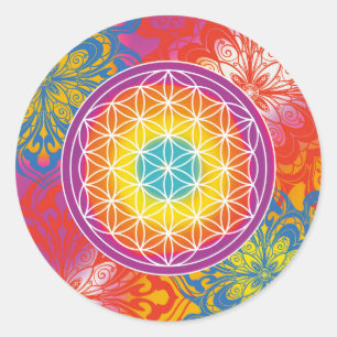 Adesivo Mandala zen flor da vida