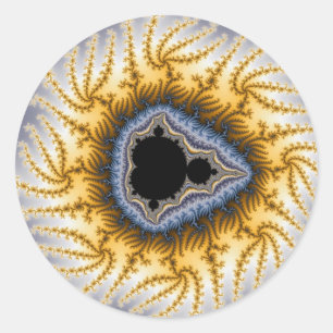 Adesivo Mandel azul - Fractal