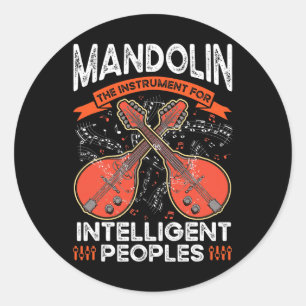 Adesivo Mandolin O instrumento para o Homem inteligente da