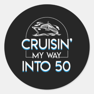 Adesivo Maneira de Cruisin no 50th cruzamento do