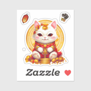Adesivo Maneki Neko Fortune Cat.