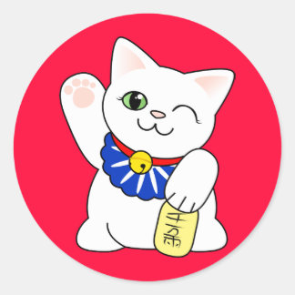 Adesivo Maneki Neko Lucky Cat