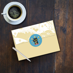 Adesivo Maneki Neko Lucky Poilue