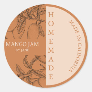 Adesivo Mango Jam Modern Business Label