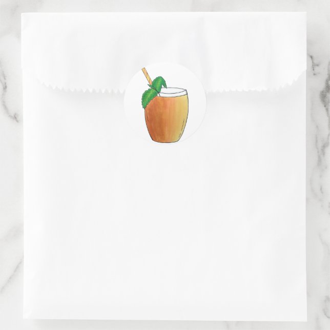 Adesivo Mango Lassi Beber Festa de Comida da Índia (Bolsa)
