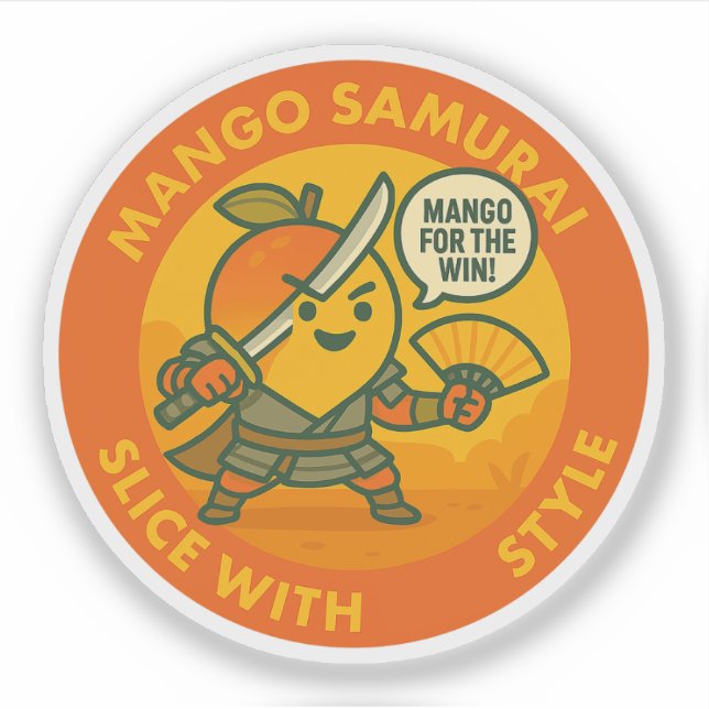 Adesivo Mango Samurai Slice With Style  (Frente)
