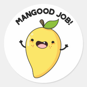 Adesivo Mangood Job Funny Mango Fruta Pun