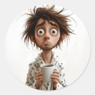 Adesivo Manhã Madness: Café Primeiro, Perguntas Depois