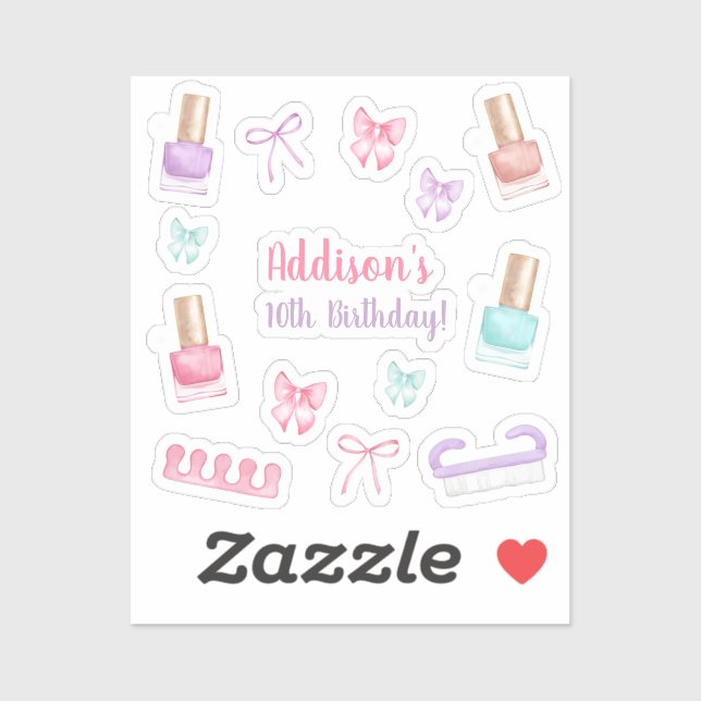 Adesivo Mani-Pedi Party Manicure Pedicure Nail Polish (Folha)