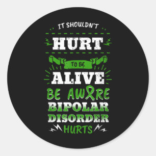 Adesivo Mania Bipolar Doença Mental Ansiedade Fita Verde