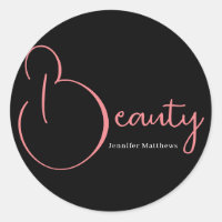 Manicurista técnico de beleza de neon rosa-claro-d