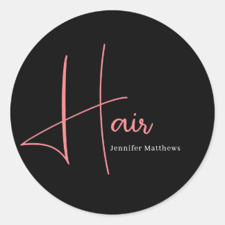 Adesivo Manicurista técnico de cabelo neon-colorido de vid