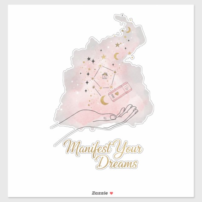 Adesivo Manifest Your Dreams Sticker - Celestial Boho  (Folha)