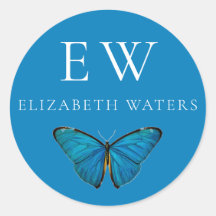 MANIPULADOR DE NOME PERSONALIZADO DO BOTTERFLY AZU