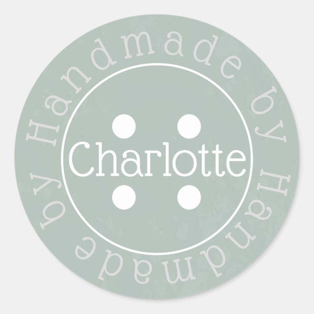 Adesivo Manipulador de papel com botão de costura (Frente)