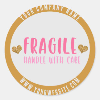 Adesivo Manipulador Frágil com Negócio Personalizado de Ca