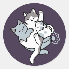 Adesivo Manípulo De Rato - Gatos De Dormir Em Cute