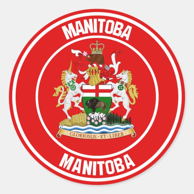 Adesivo Manitoba Round Emblem (Frente)