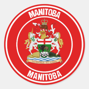 Adesivo Manitoba Round Emblem
