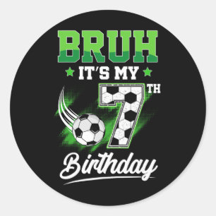 Adesivo Mano É Meu 7º Aniversário Menino Fã de Esportes 7