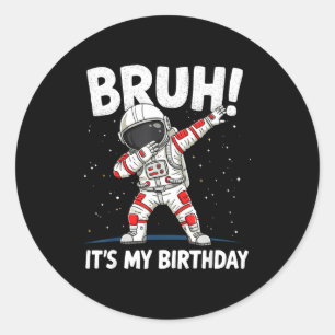 Adesivo Mano É Meu Aniversário Dabbing Astronauta 1 2 3 4 