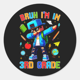 Adesivo Mano Eu Estou Na 3ª Série Dabbing Divertido Gamer 