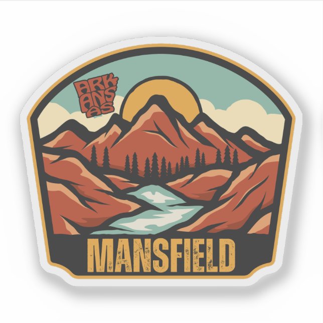 Adesivo Mansfield, Arkansas  (Frente)