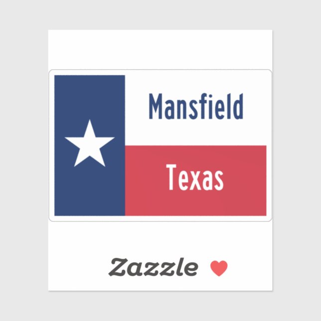 Adesivo Mansfield Texas (Folha)