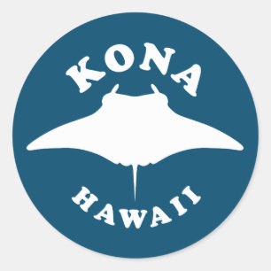 Adesivo Manta Ray Diving em Kona, Havaí