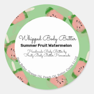 Adesivo Manteiga Corporal de Fruta de Melancia Marca para