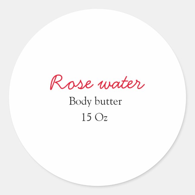 Adesivo Manteiga de corpo rosa adicione seu nome de texto  (Frente)