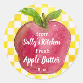 Adesivo Manteiga De Maçã Da Cozinha Do Rótulo Do Produto