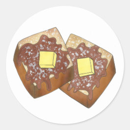 Adesivo Manteiga de torrada francesa e Comida de café da m