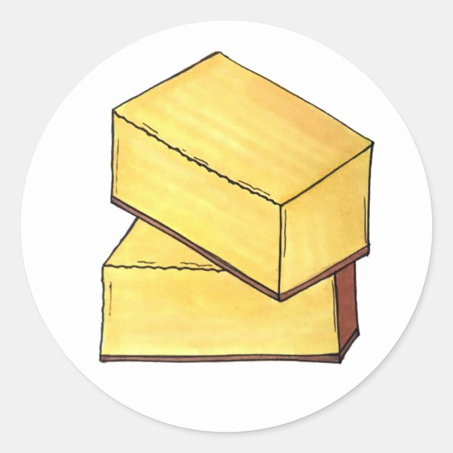 Adesivo Manteiga Mochi Hawaii HI Sobremesa Comida Havaiana (Frente)