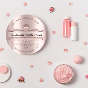 Adesivo Manteiga Soap Cosméticos Rosa