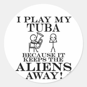 Adesivo Mantem a tuba ausente dos aliens