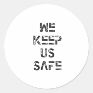 Adesivo Mantemos-nos seguros.