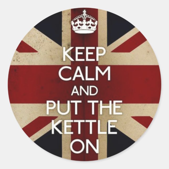 Adesivo Mantenha a calma (Frente)